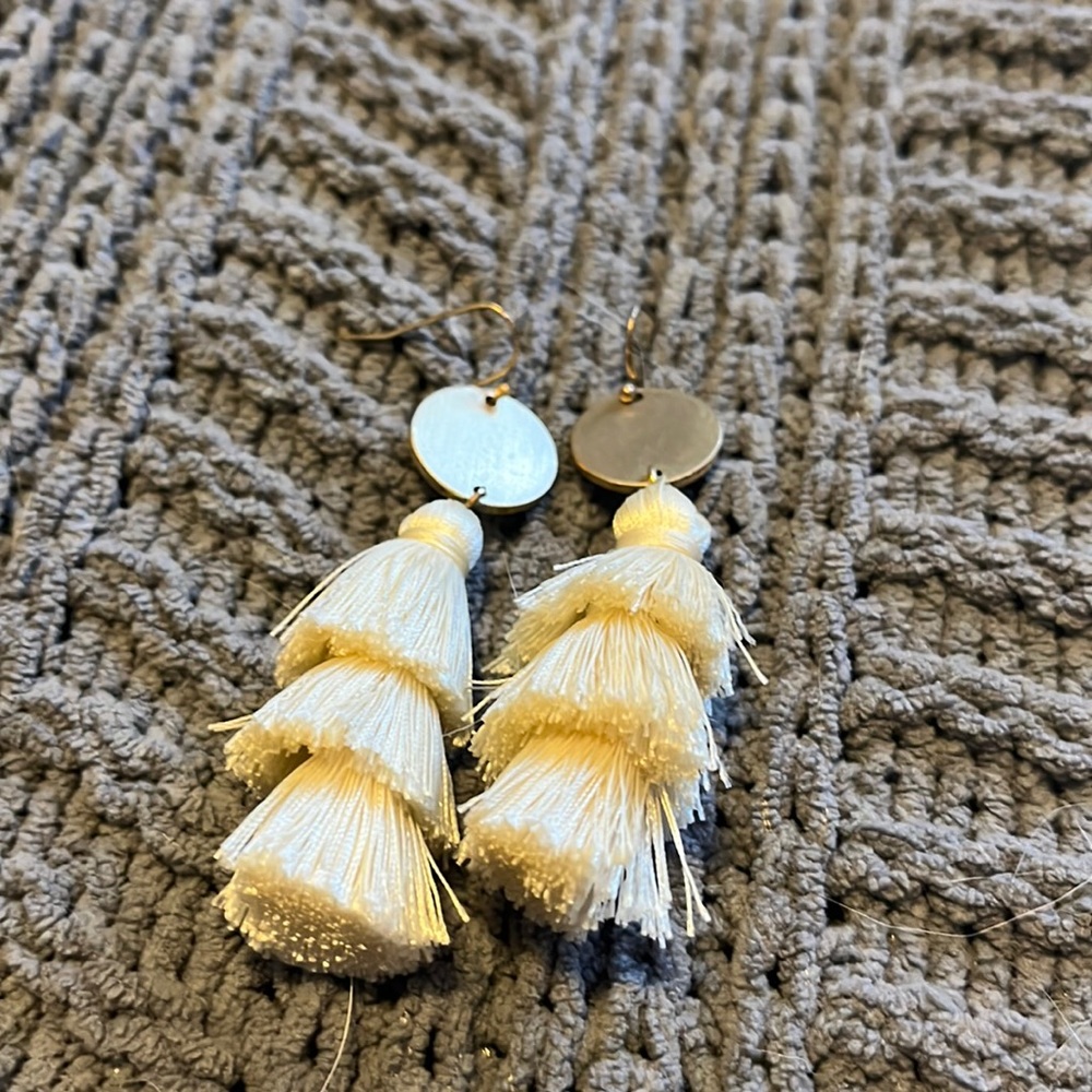 Tassel drop earrings